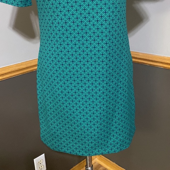 Banana Republic jade green & navy blue short sleeve dress size XSP - Picture 5 of 8